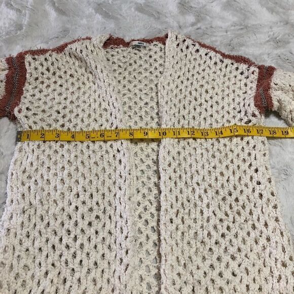 𝅺amuse Society Malita mesh knit open cardigan size XS/S - Picture 5 of 9